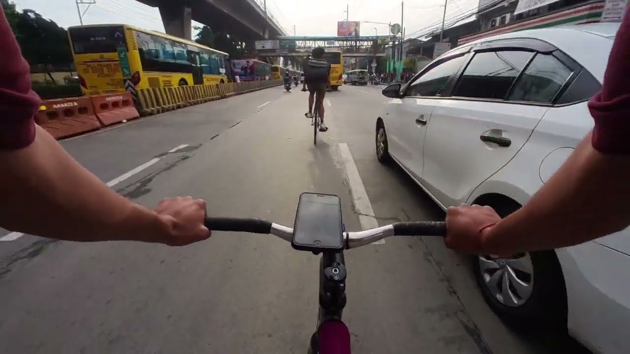 FIXED GEAR #9 POV RIDE MONUMENTO TO BGC (INSTA360 GO2) BIKE TO WORK