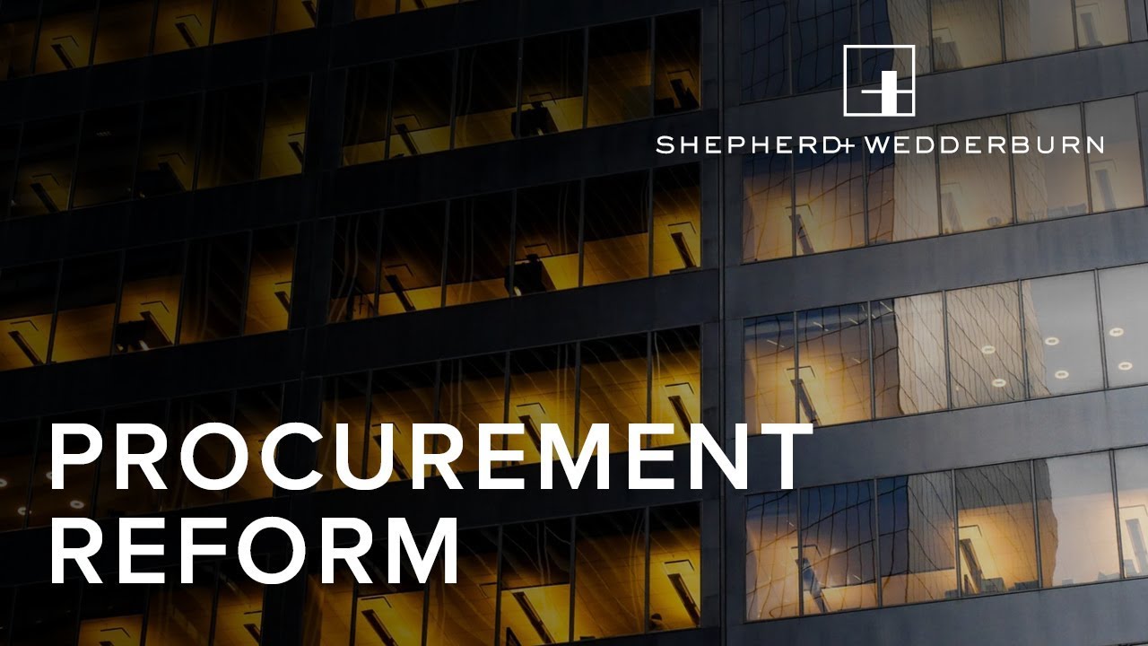 Procurement Reform - How to Protect Against Bribery and Corruption in Infrastructure Projects