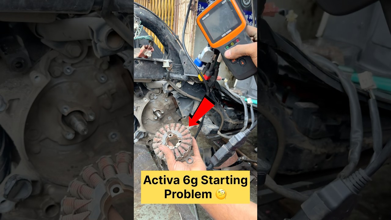 Activa 6g Starting Problem Solution 🛵🔥🔥 #new #shortsfeed #bs6 #6g #repair #wiring #shorts #tools