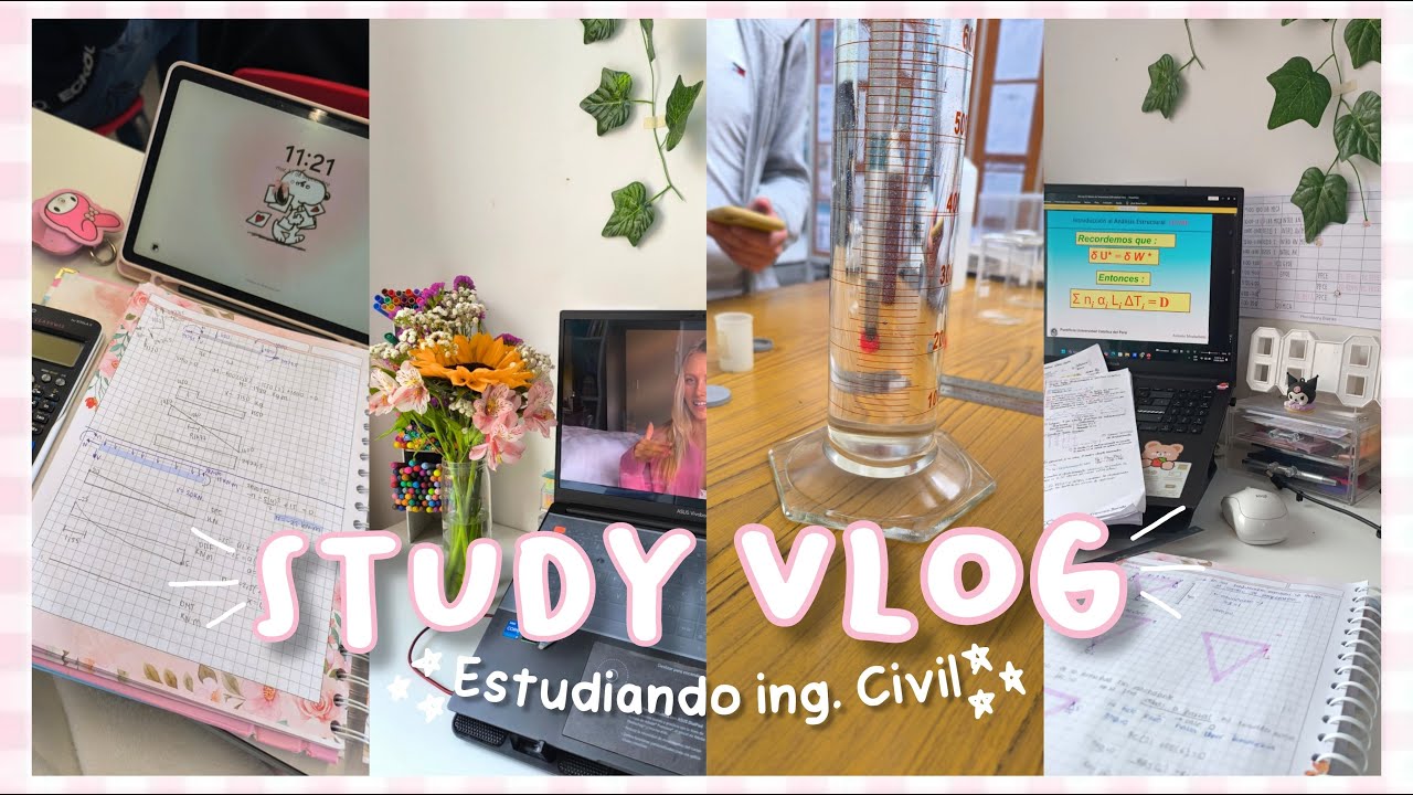 C&oacute;mo es estudiar Ingenier&iacute;a Civil: Mi rutina diaria 🍓✨