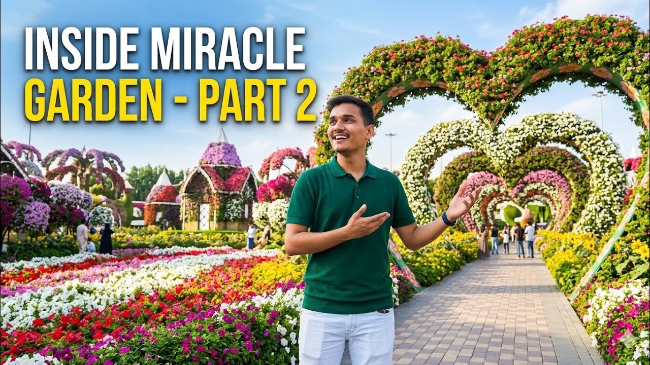 Dubai Miracle Garden 🌸 | Part 2 – Inside Experience & Real Beauty