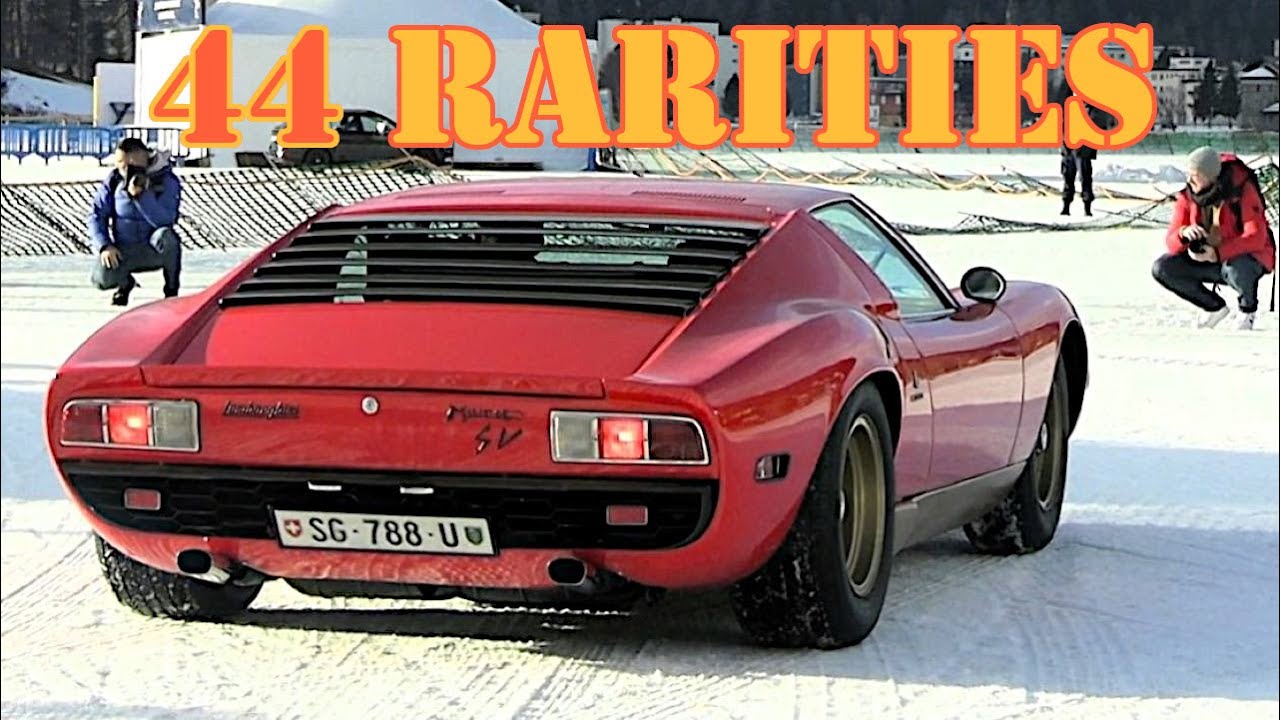 Scores of Rare Supercars Arriving on the Ice in St. Moritz