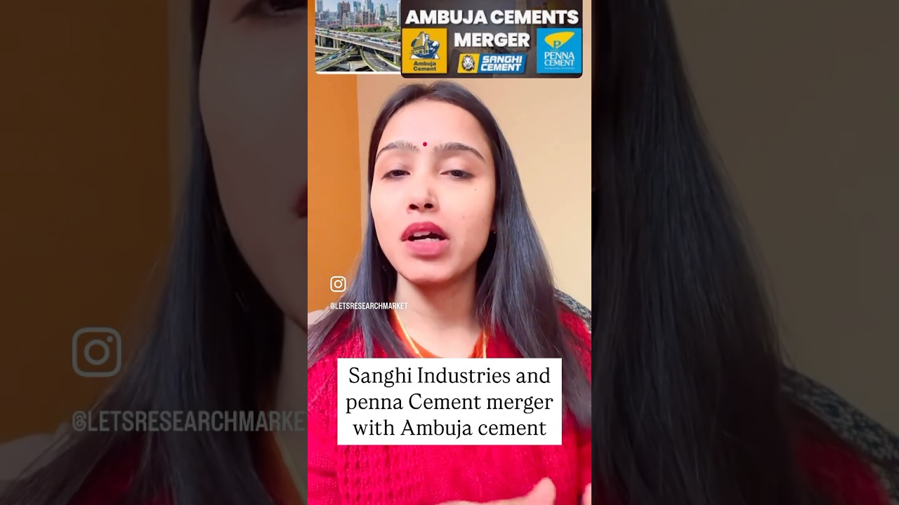 Big News : Sanghi Industries And penna cement merger with ambuja cement #nifty #ambujacements #2024