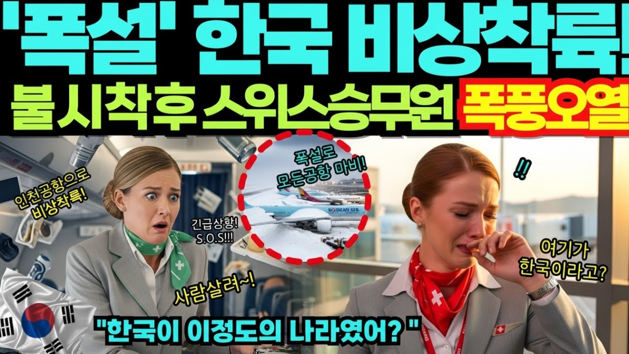 해외감동사연] 스위스 미녀승무원 