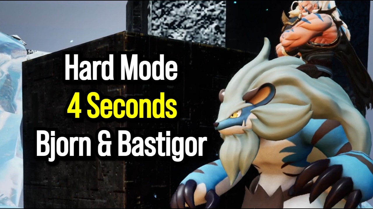 Palworld 1.0 The Best Fire Pal - Hard Mode Bjorn & Bastigor in 4 Seconds