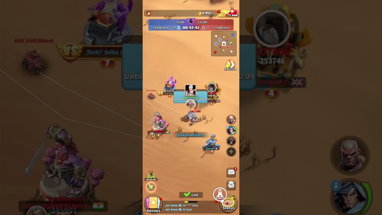 Black Gold Battlefield -BGB- State 160 vs 161 Full Match Dark War Survival -My Team Won#wargames 