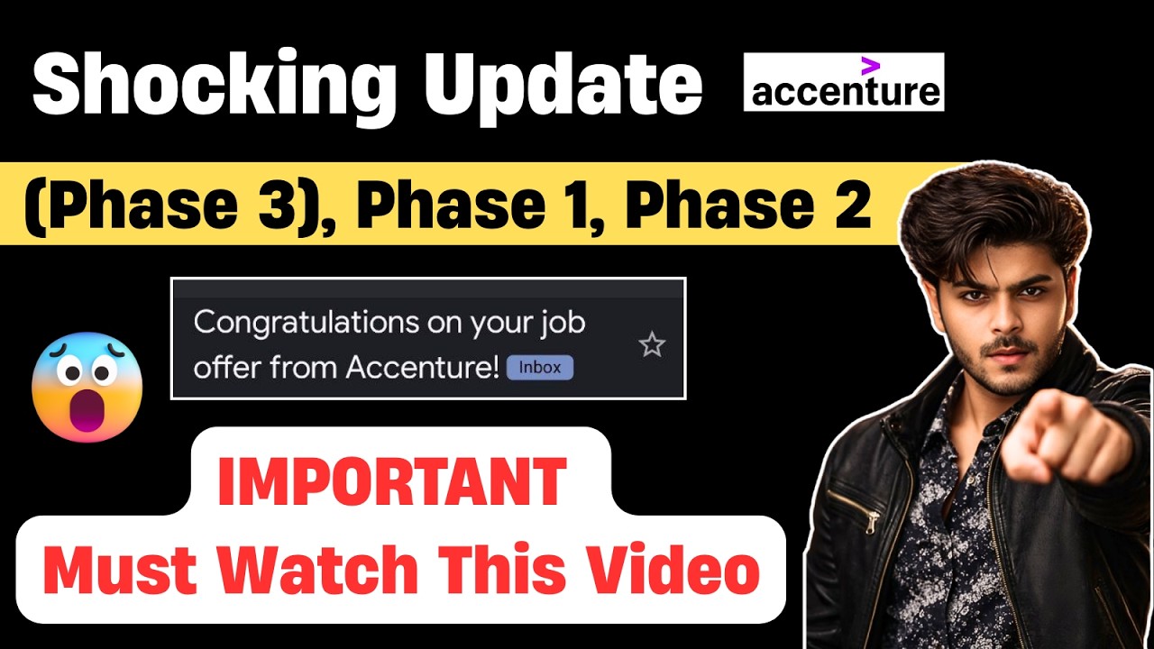 🔴 LIVE Accenture Latest Update (Phase 3) | Congrats Mail | Phase 1, Phase 2 | Premier Mail