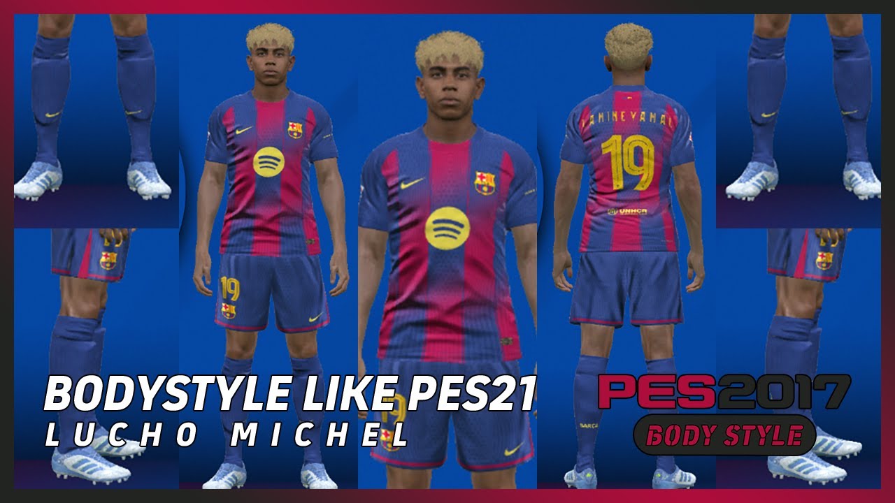 PES 2017 Новый стиль тела, как в PES21