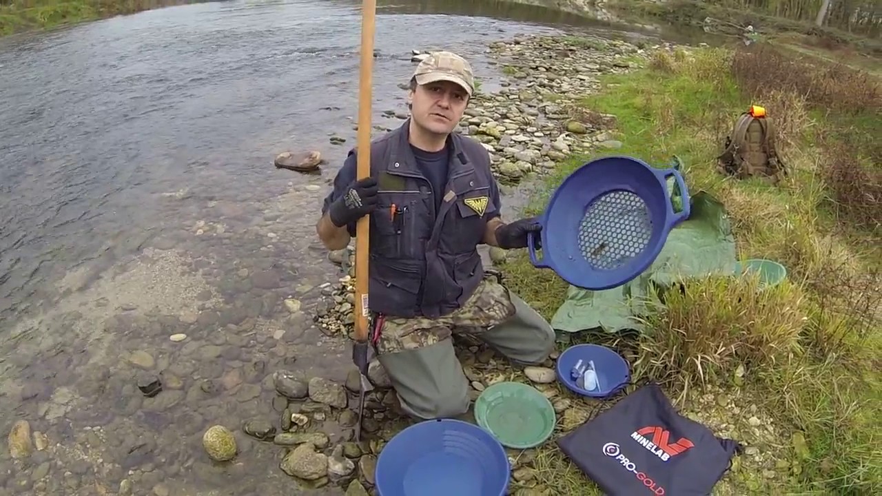 Prova e recensione del Kit Minelab Pro Gold (Batea/setaccio)