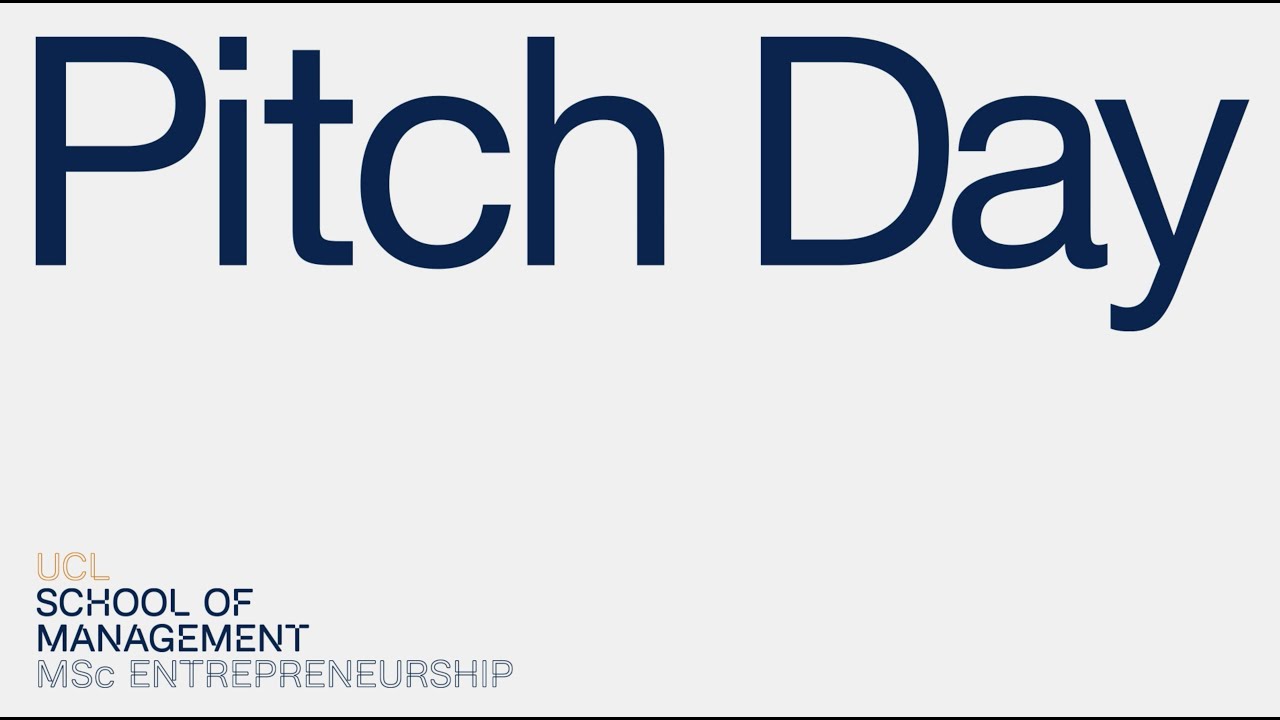 My Pitch Day - Fassa Sar | UCL School of Management