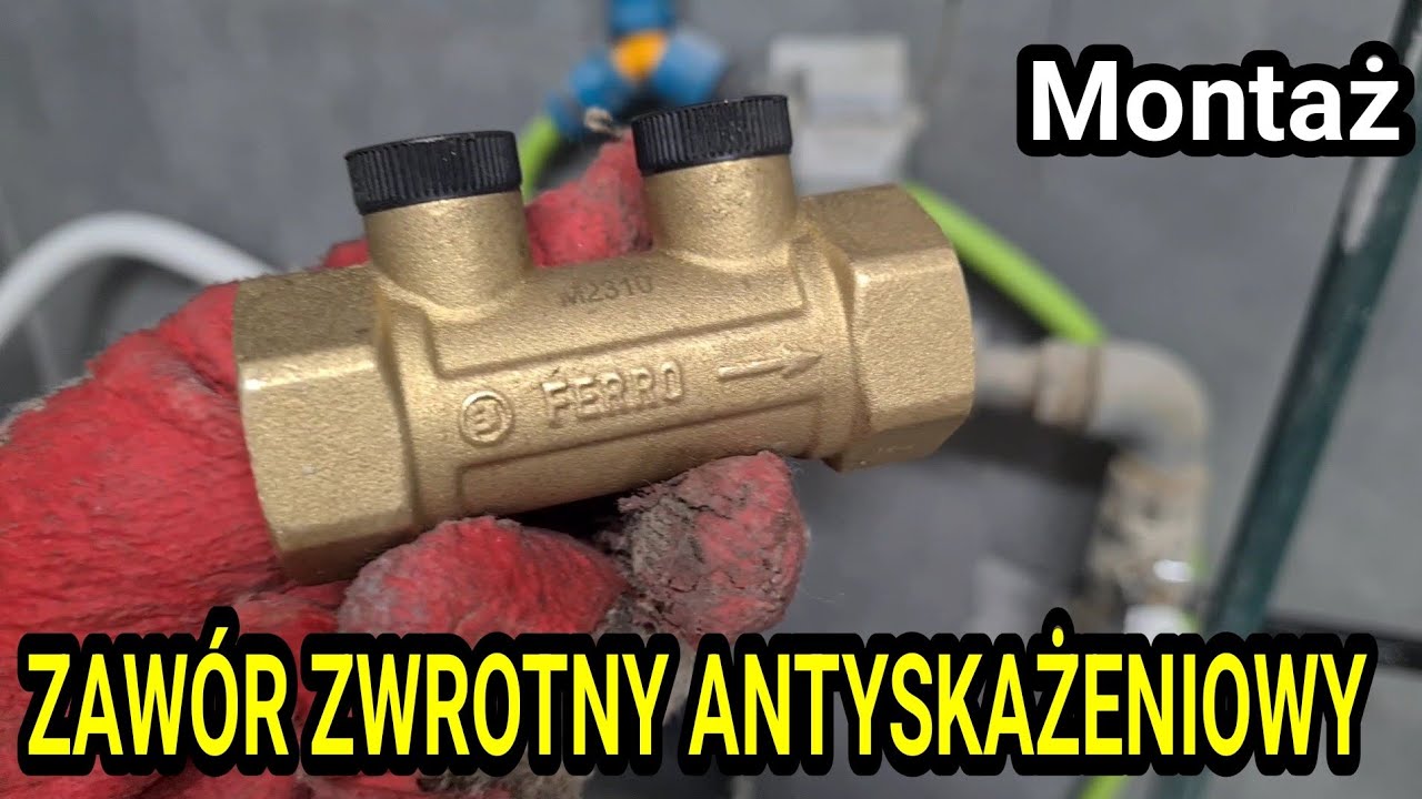 ZAWÓR ZWROTNY ANTYSKAŻENIOWY - co to jest, jak działa i montaż za wodomierzem #hydraulika #poradnik 