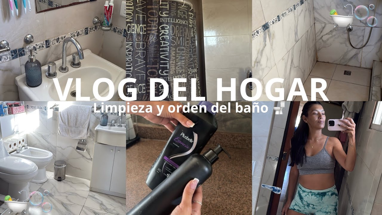 LIMPIEZA Y ORDEN DEL BAÑO 🛁✨- motívate a limpiar conmigo !