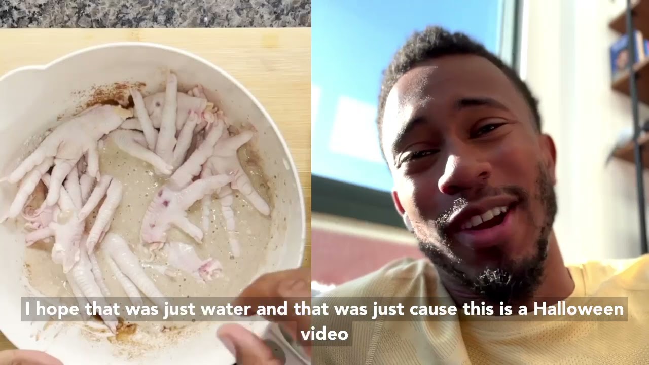 Kalen Allen Reacts To Halloween Pumpkin Spice Chicken Fingers!