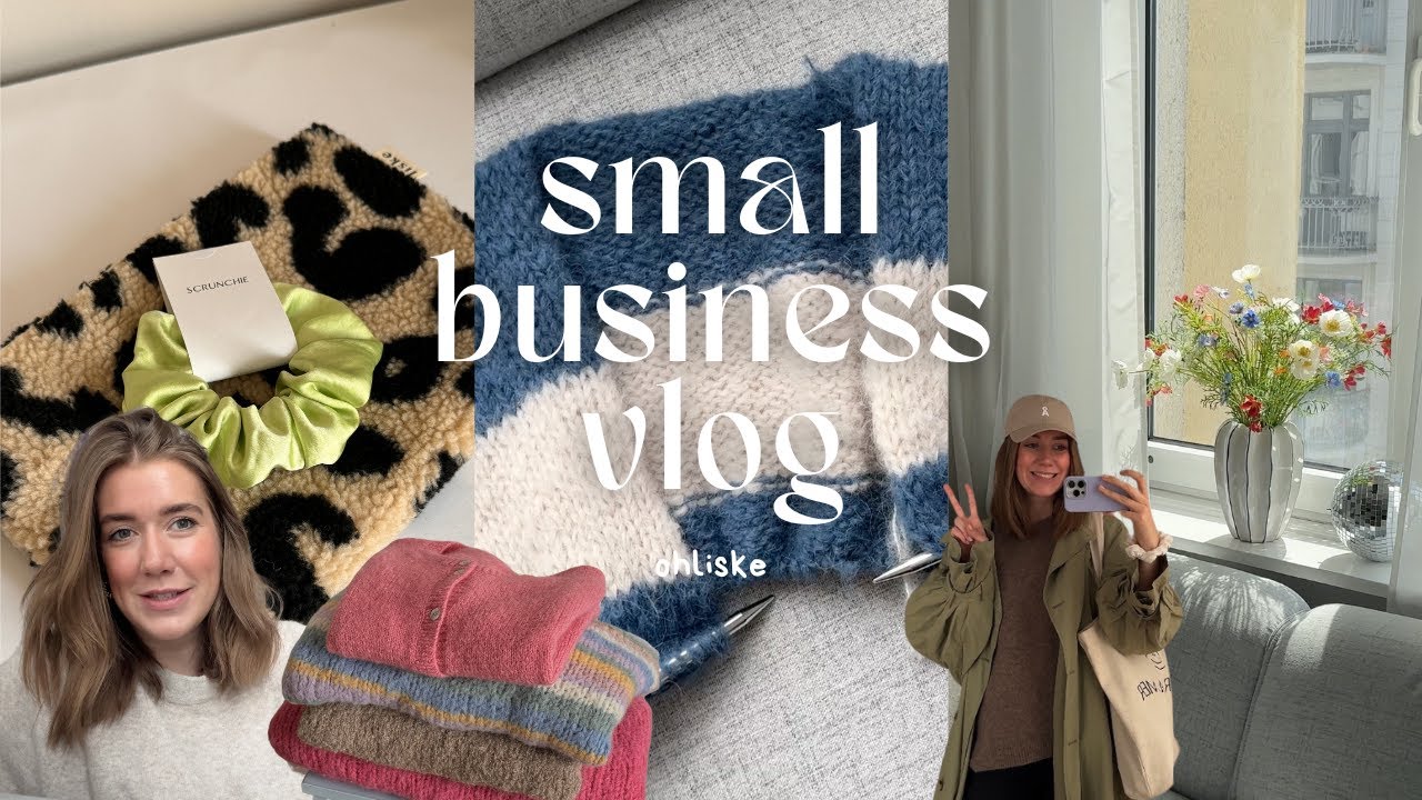 small business vlog - eine normale Woche aus meinem Alltag - Onlineshop, Bestellungen & Stricken