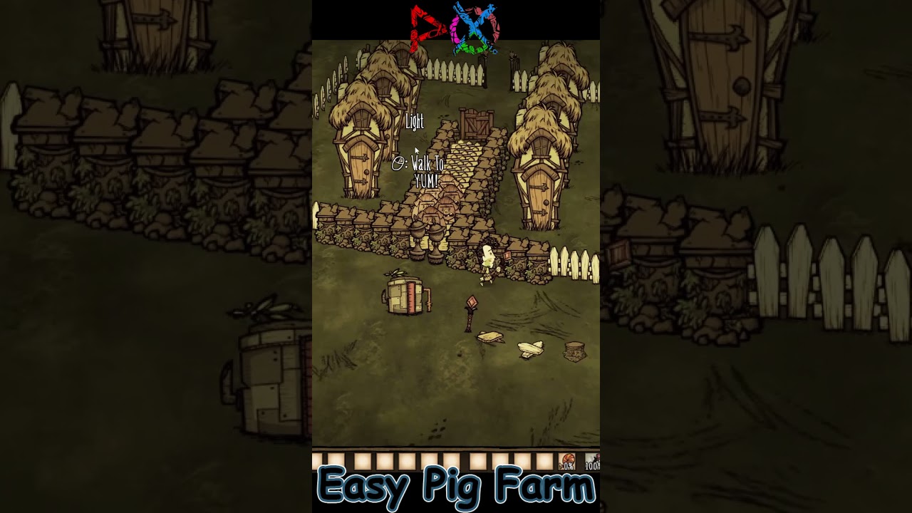 Don't Starve Together Easy Pig Farm #Shorts