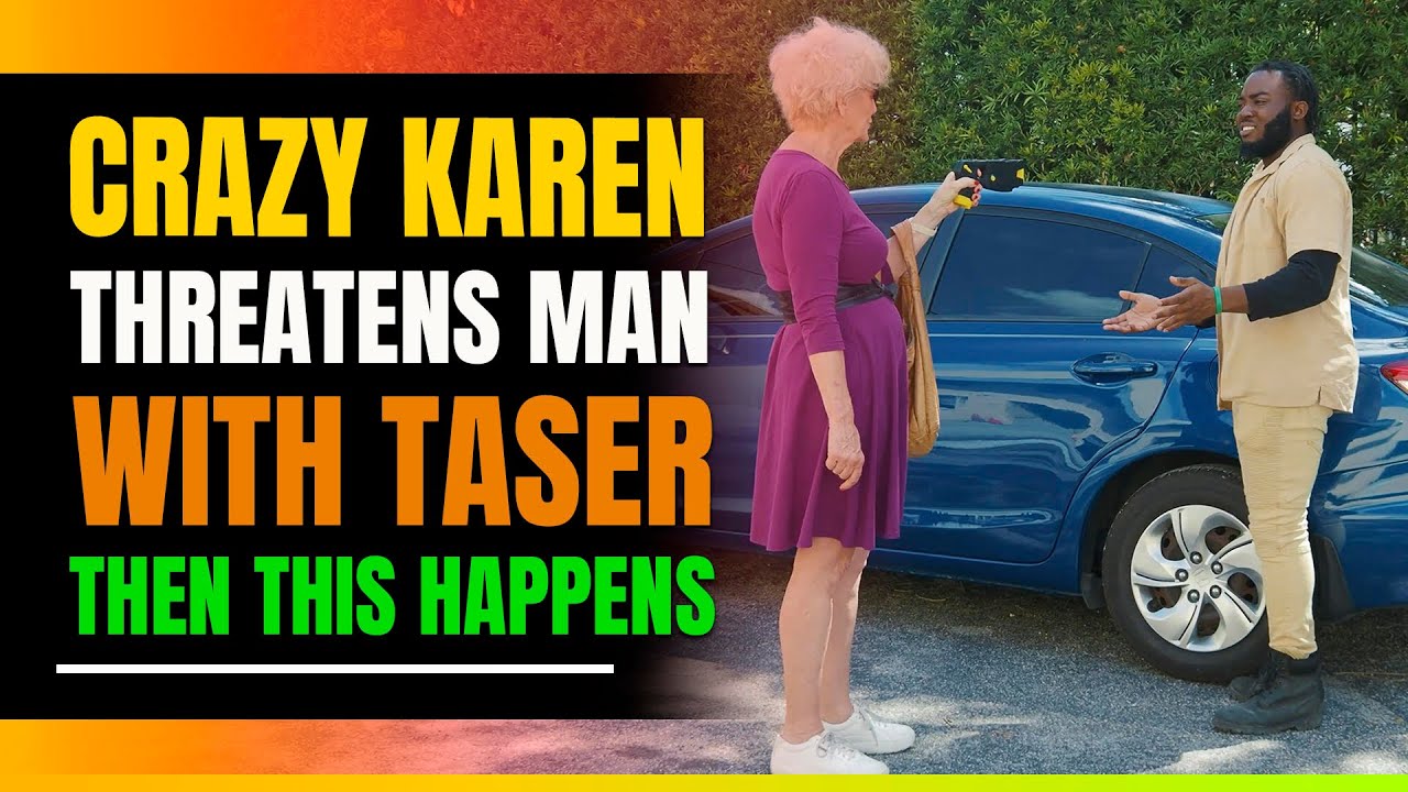 Crazy Karen Searches Man's Vehicle at Taser Point.