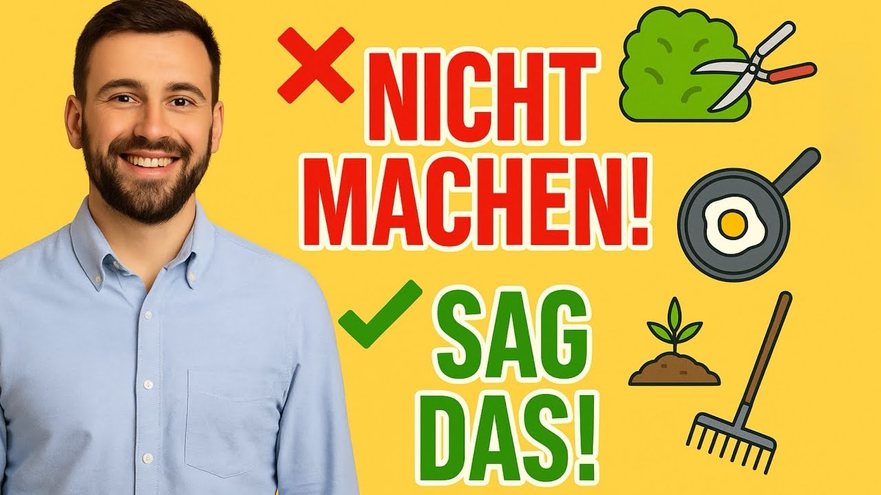 Sag nicht machen! Diese VERBEN machen dich sofort professioneller im Job 🇩🇪✨