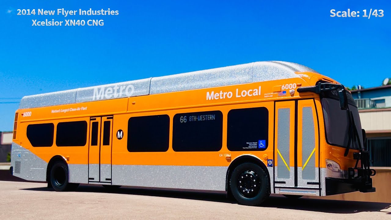 🔸1/43 Scale LACMTA 6000 New Flyer XN40 CNG🔹