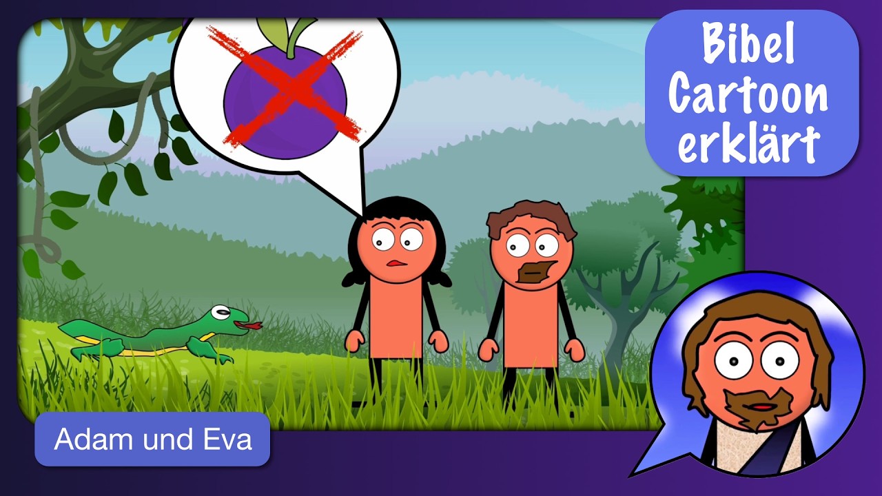 Bibel Cartoon erklärt: Adam und Eva