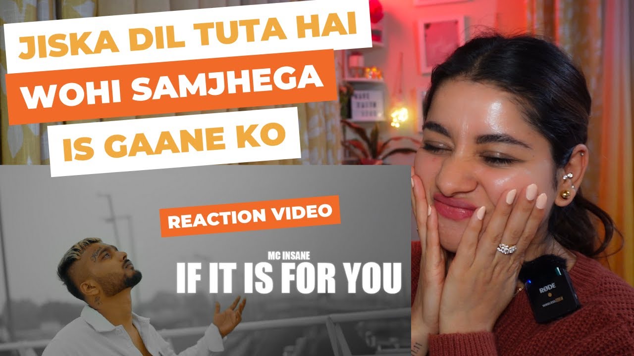 MC Insane - If it is for you  | The Heal Album  Reaction video @MC INSANE
