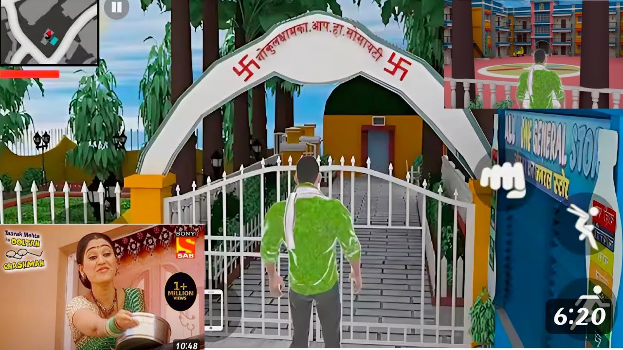Visit gokuldham society 😎 in Indian Theft auto simulator 😎