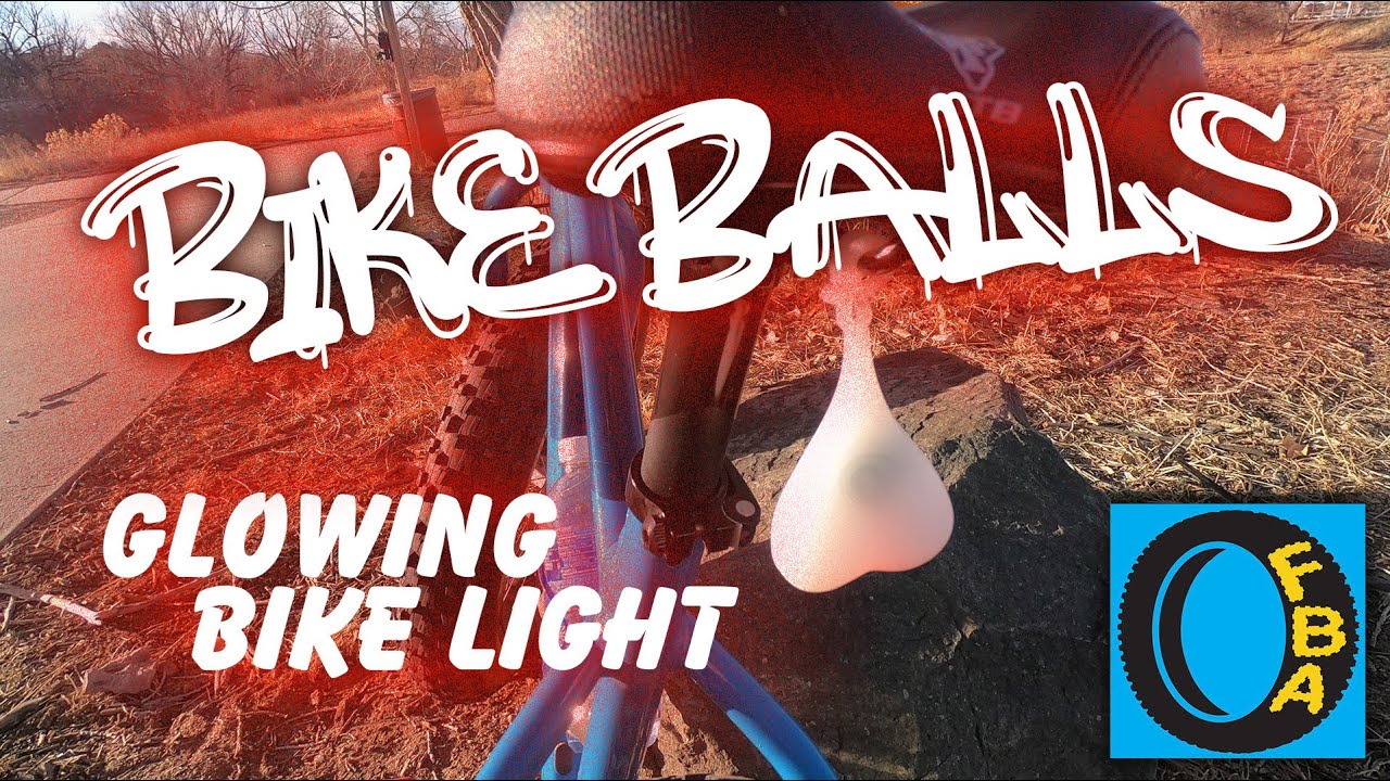 Bike Balls Glowing Bike Light | Balls for Your Bike | Bike Nuts | Rear Bike Light | Fat Bike Asinine
