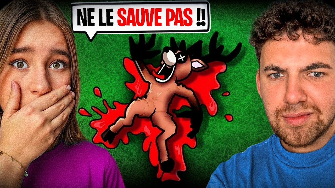 Ma petite SOEUR M’Empêche de Sauver le Cerf Blessé ! (99 nuits dans la forêt)