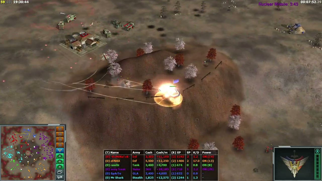 Generals Zero Hour Defcon FFA with the Legendary DOMINATOR by SpArTo!
