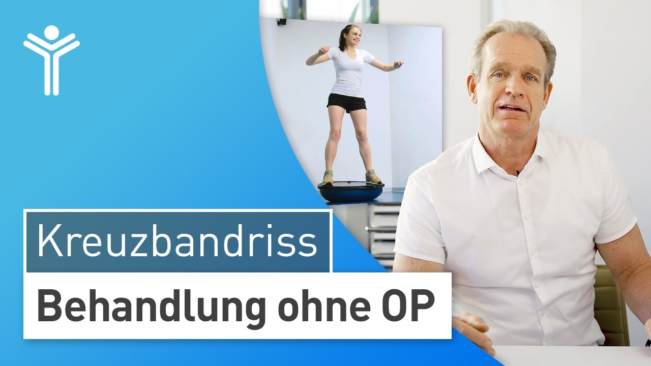 Kreuzbandriss OP - Pro & Contra: So kann der Kreuzbandriss ohne OP behandelt werden