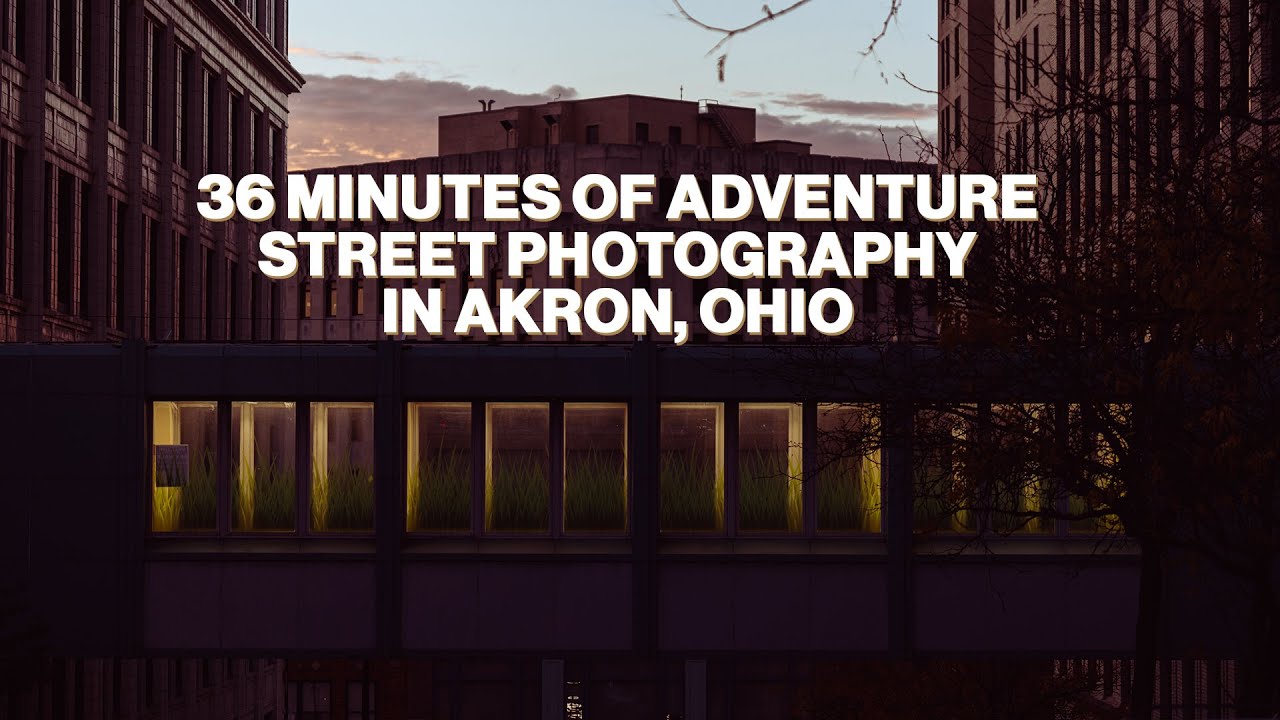 30 minutes of Epic Sunset Street Photography in Akron Ohio Canon R5 50mm 100mm