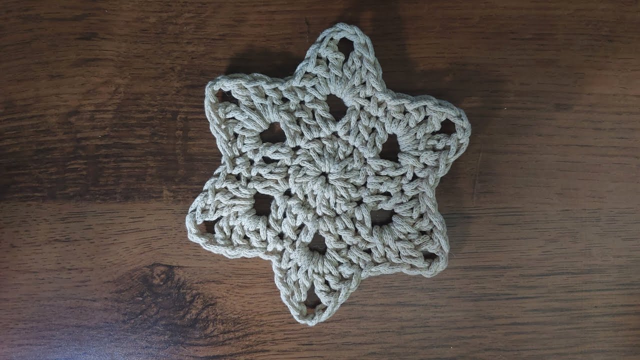 gwiazdka na szydełku crochet star