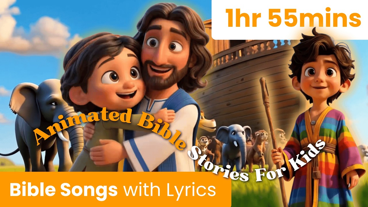BEST 2-Hour Animated Bible Songs Compilation | Bible Melodies for Kids ✨🎶