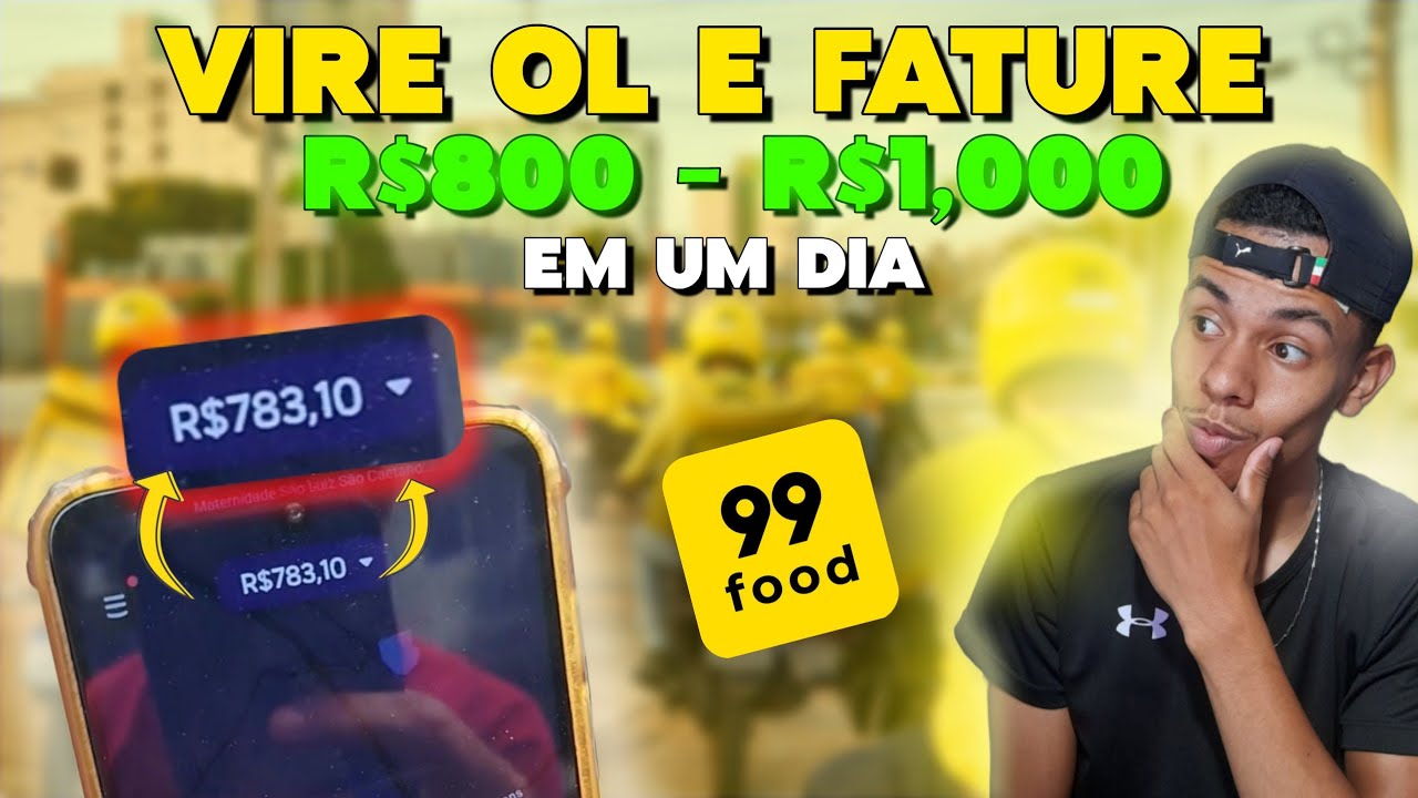 COMO VIRAR OL NA 99FOOD?? | VIRE E GANHE +R$1,000.00 💛🤑