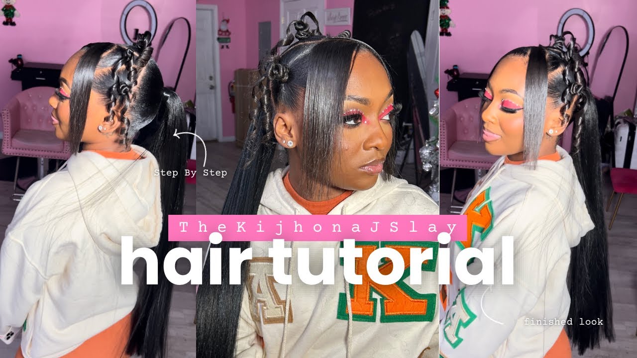 Viral Ponytail W/ Bantu Knots | Step By Step Tutorial ✨🩷