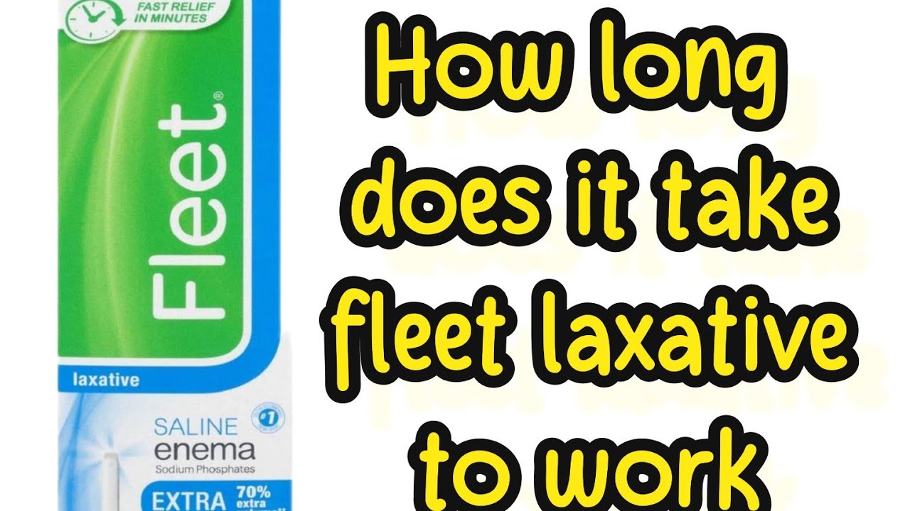 Через сколько начинает действовать слабительное Fleet