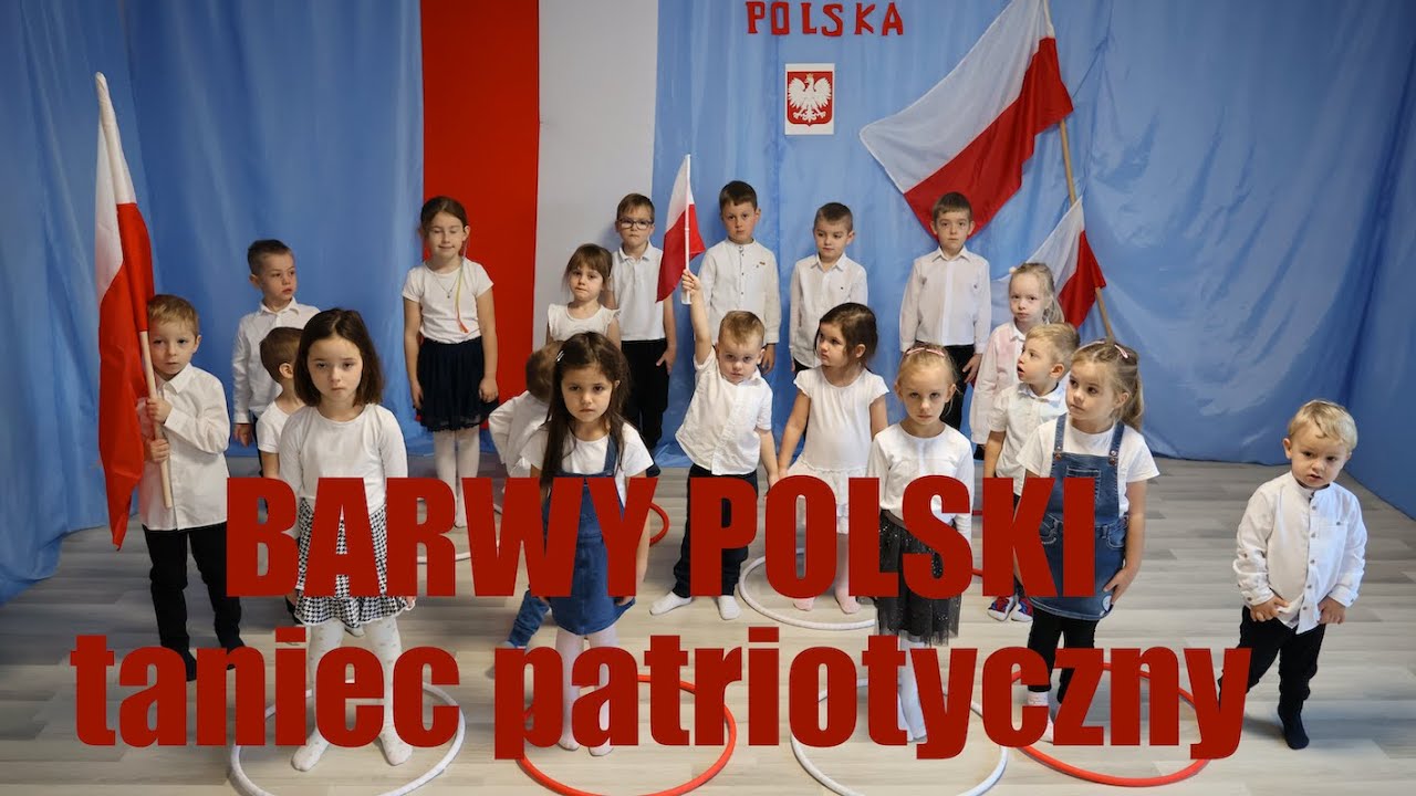 BARWY POLSKI - taniec dzieci w przedszkolu na Święto Niepodległości