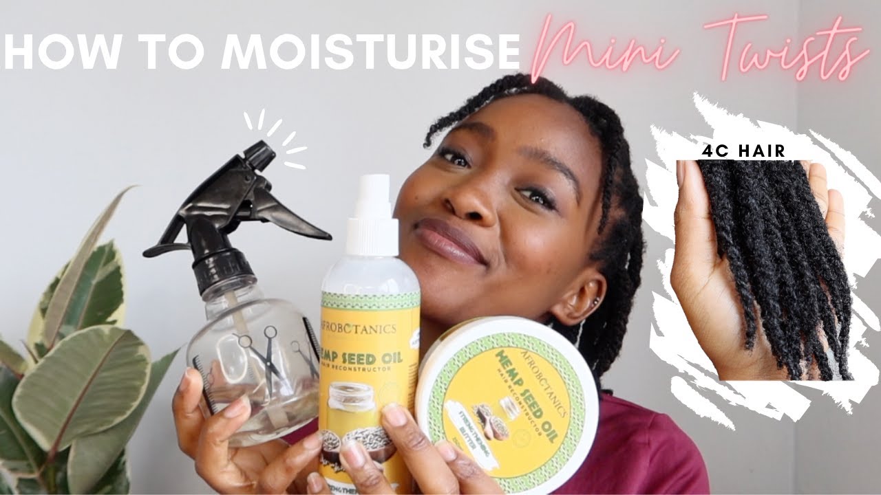 HOW TO Moisturise Mini Twists for Moisture Retention| 4c Winter Tips Low Porosity