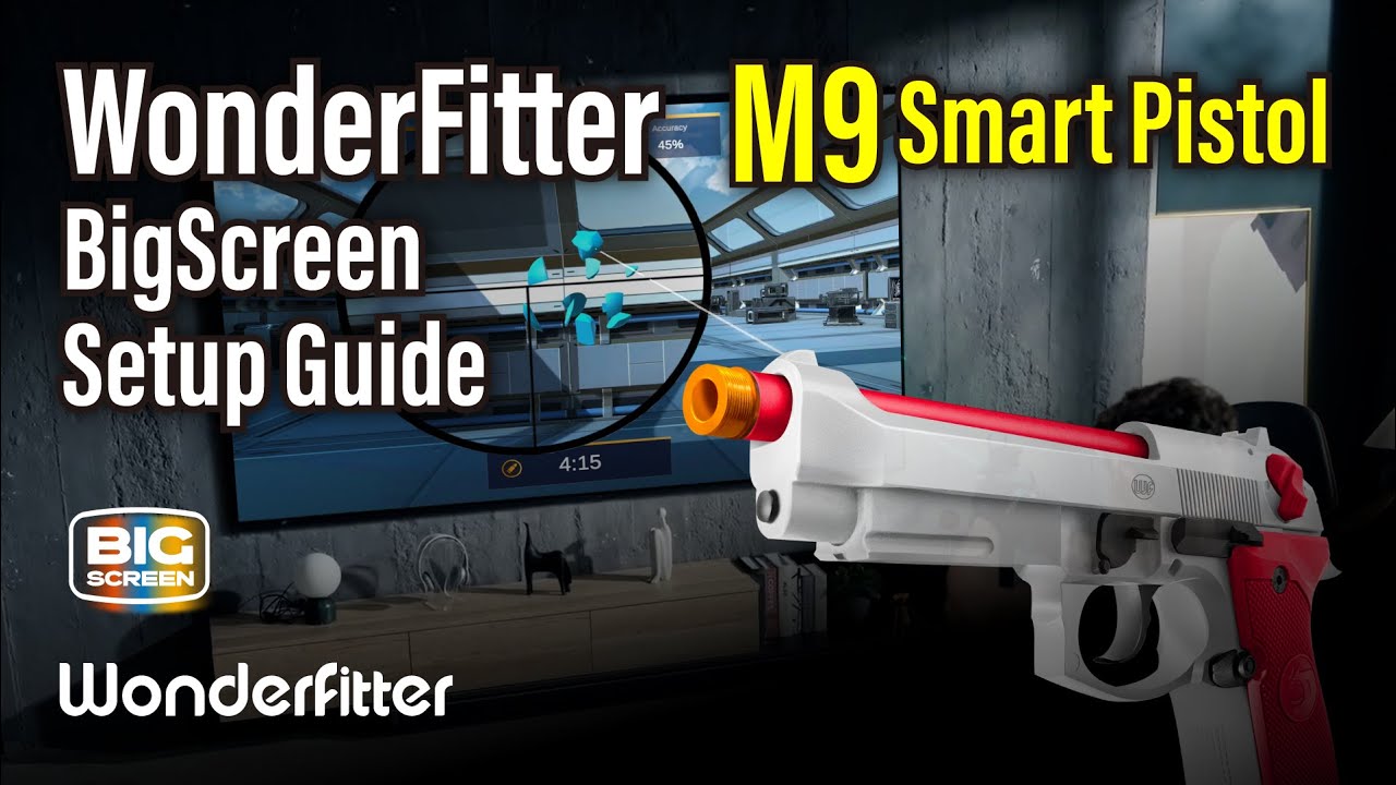 M9 Smart Pistol BigScreen Mode Setup Tutorial | Wonderfitter