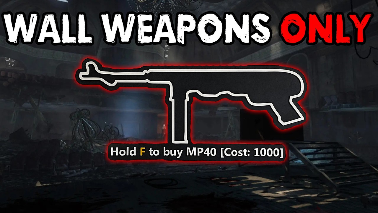 I Tried The Most CHAOTIC WALL WEAPON Challenge ON BO1 KINO... (Black Ops Zombies)