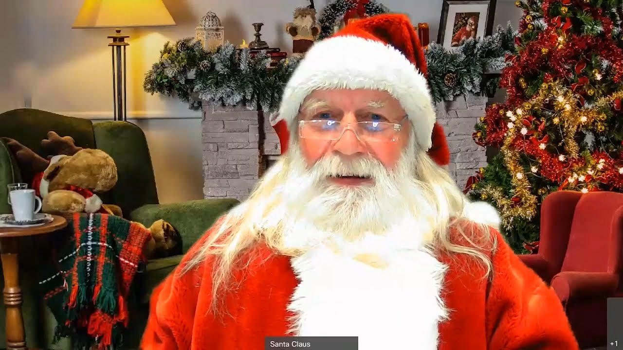 Santa Reading His Letters