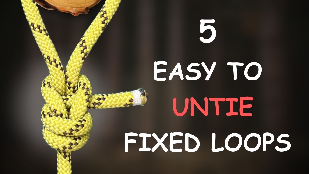 5 Fixed Loop Knots That NEVER Jam But Untie in Seconds!