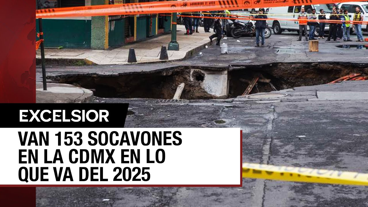 La CDMX se convierte en la ciudad de los socavones