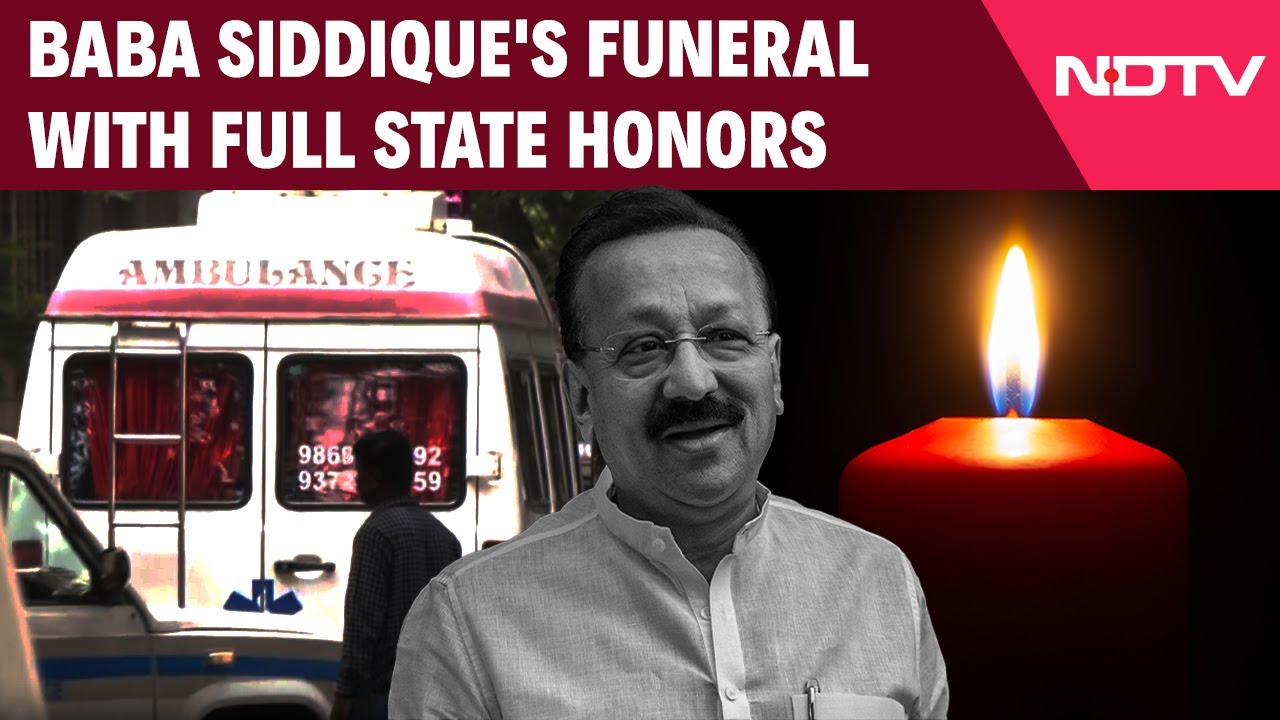 Baba Siddique Funeral | Baba Siddique Cremated With Full State Honours At Bada Qabrastan