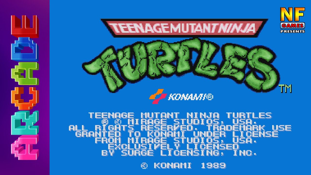 TMNT / Teenage Mutant Ninja Turtles. Arcade [No Damage Walkthrough (1 Coin)] - Mame | Arcade Machine