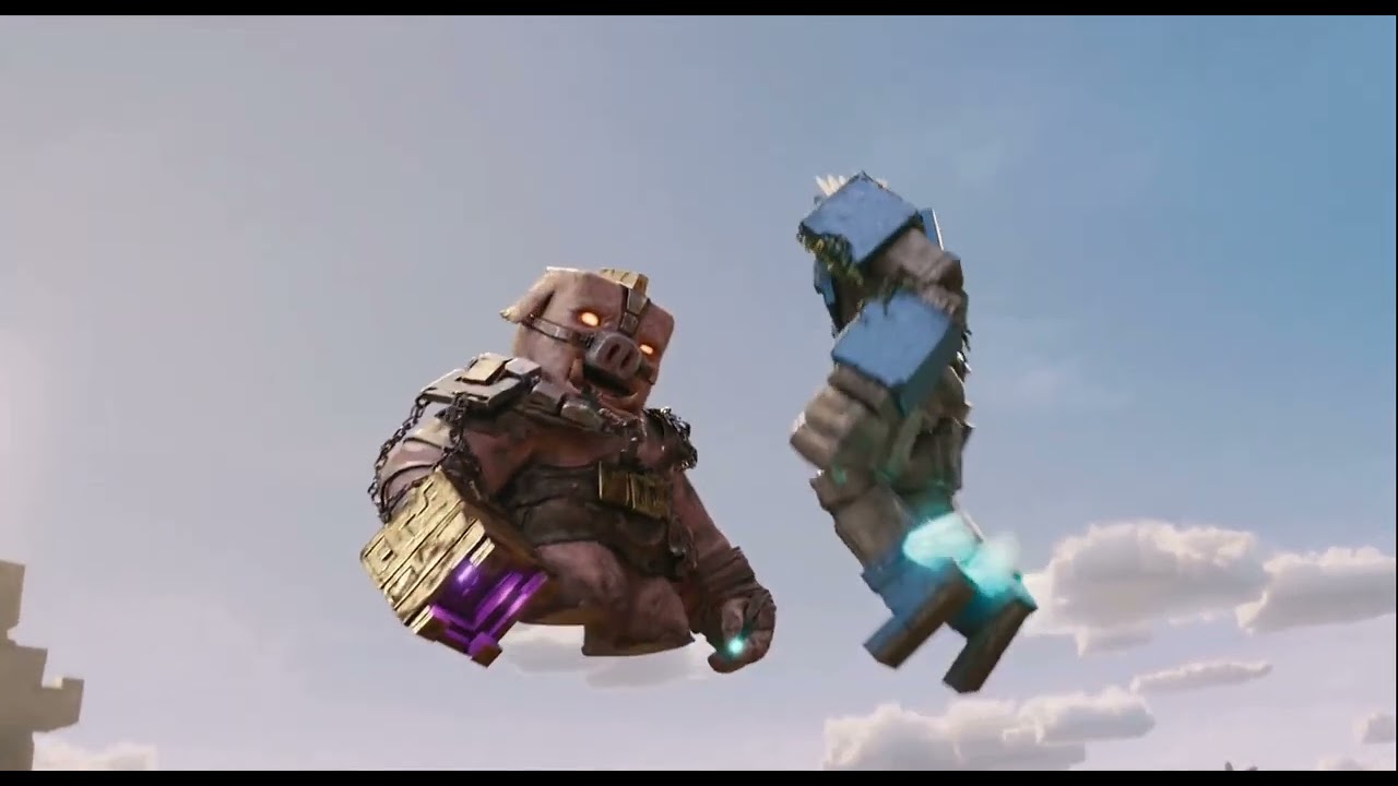 Swiftness Golem Kills The Great Hog HD Quality &mdash; A Minecraft Movie