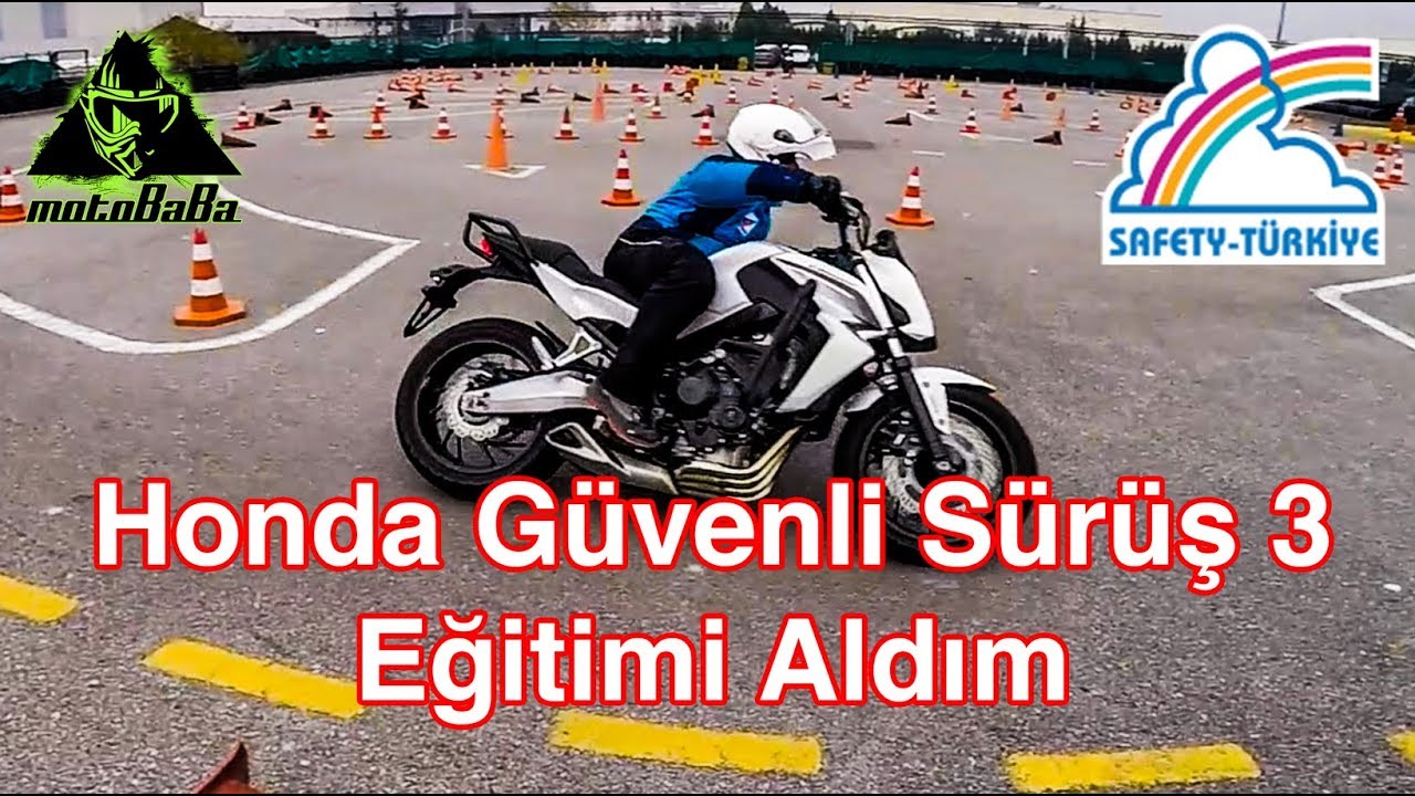 Honda Güvenli Sürüş 3 Eğitimi Aldım, Gene :-), Safety Türkiye, Motovlog