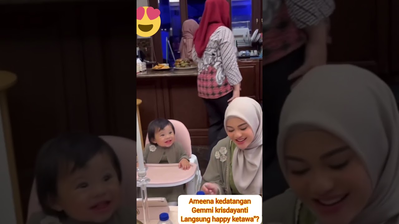 ameena kedatangan gemmi#langsung happy#atta#aurel#krisdayanti#shorts