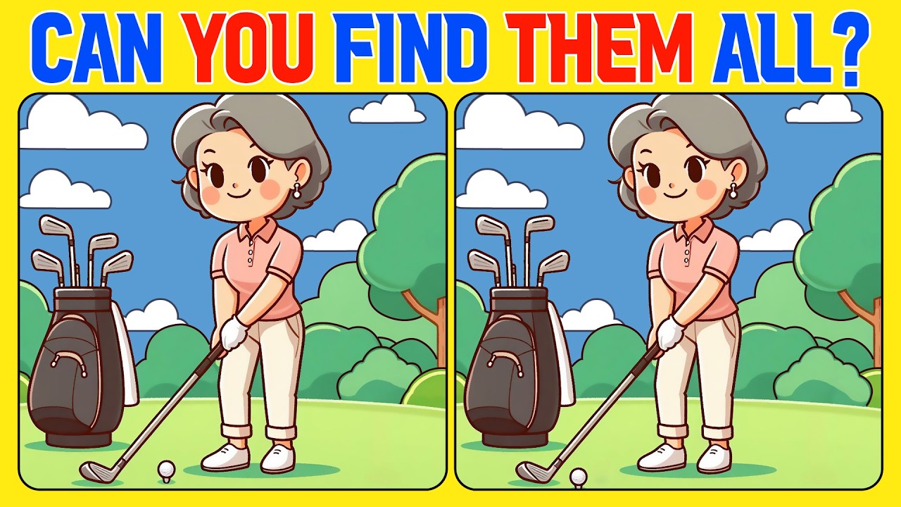 🧠🧩Spot the 3 Differences | Can You Find Them All?  (A Bit Tricky)