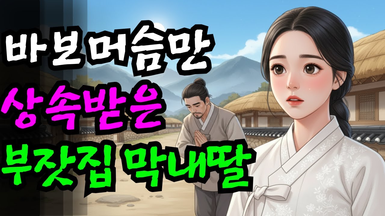 🐉잠자기전 듣는 옛날 이야기🐉바보머슴을 상속받은 막내딸[야담.민담.전설.설화.야사]