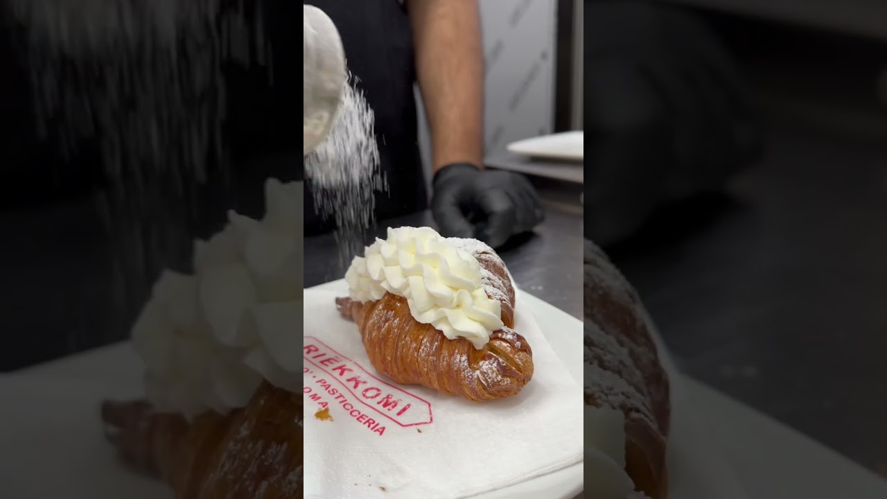 Cornetto artigianale con panna fresca … 